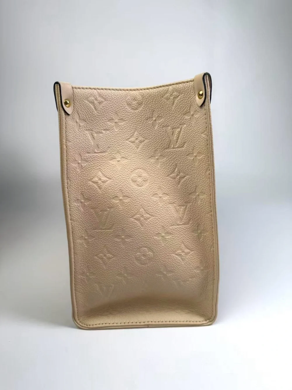 Louis Vuitton Beige Embossed Monogram Crossbody Bag